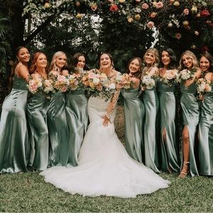 Birdy Grey Sage Maxi Bridesmaid Dress